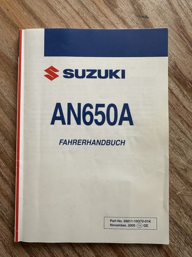 Fahrerhandbuch suzuki burgman - fahrerhandbuch,