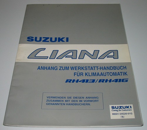 Werkstatthandbuch suzuki liana - werkstatthandbuch,