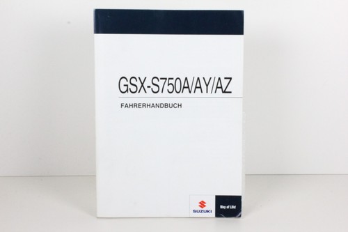 Suzuki gsx s750a - gsx-s750a/ay/az, owners