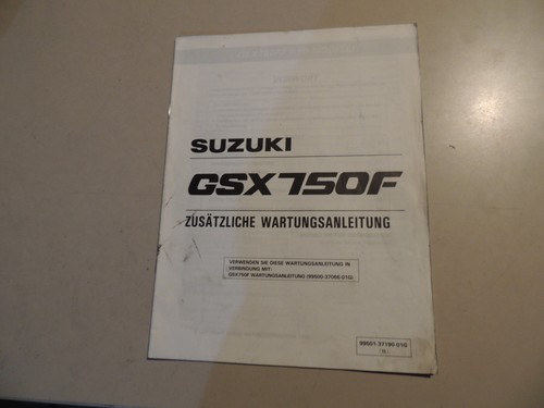 Suzuki gsx 750 - gsx, ergänzungs