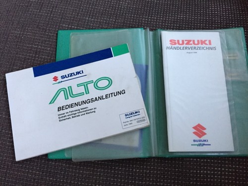 Suzuki alto owners manual - manual, 1995