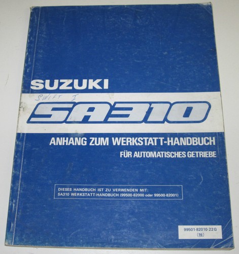 Werkstatthandbuch suzuki swift - werkstatthandbuch,